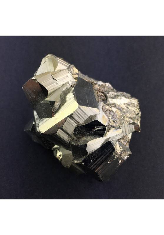 Minerales * PIRITA Pentagonal Perù Crudo Crystal Healing Decoración de Hogar A+-1