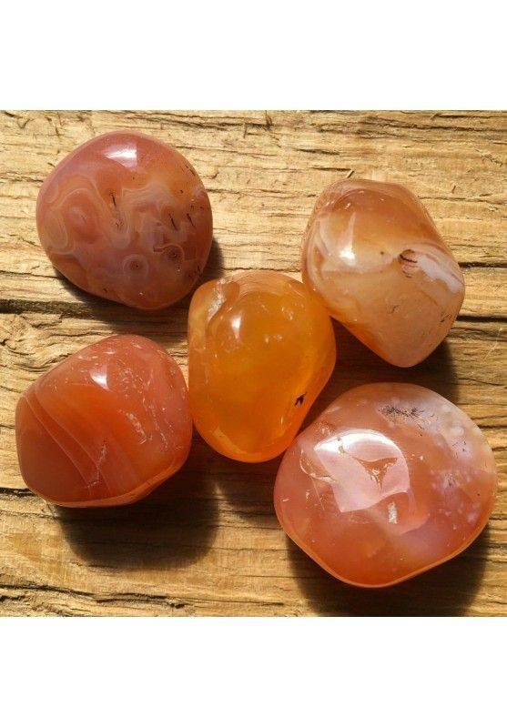 Peach Apricot AGATE Tumbled Stone Crystal Healing High Quality MINERALS 1pcs-1