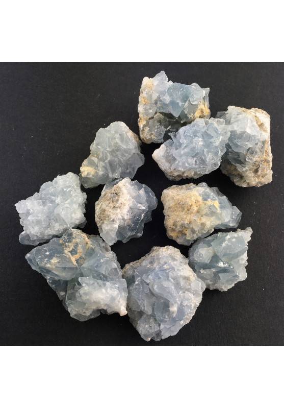 Rough CELESTITE Geode of MADAGASCAR Crystal Healing Home Decor 20-56gr Chakra A+-1
