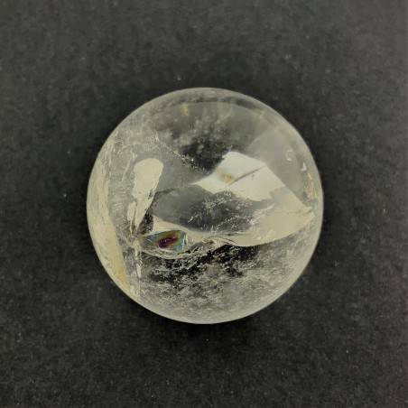 Wonderful Clear QUARTZ Mineral CRYSTAL SPHERE Rock Crystal with Ice Ghost Zen A+-1
