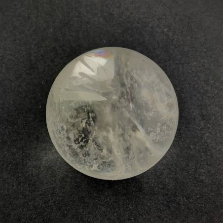 Wonderful Clear QUARTZ Mineral CRYSTAL SPHERE Rock Crystal with Ice Ghost Zen A+-2