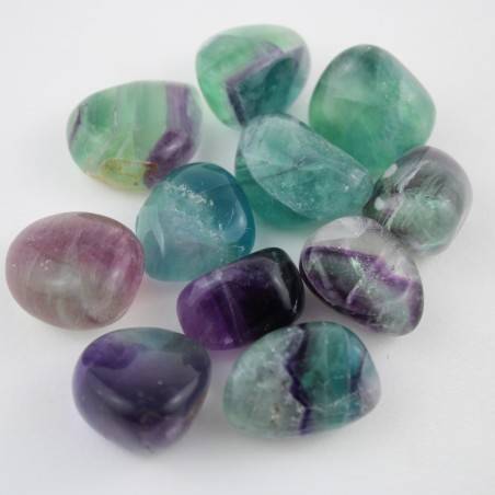 Rainbow Fluorite Tumbled Stone Crystal Healing Reiki [ Rainbow Fluorite Tumbled-1