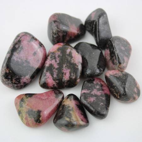 South Africa RHODONITE Tumblestones 1pc Crystal Healing MINERALS High Grade A+-1
