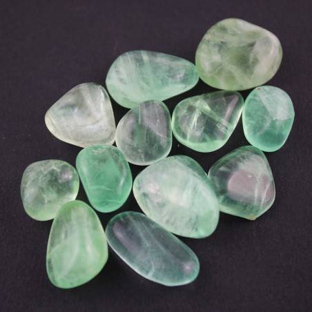 Green Fluorite Tumbled Stone Fluorina Crystal Healing MINERALS Gemstone Crystal A+-2