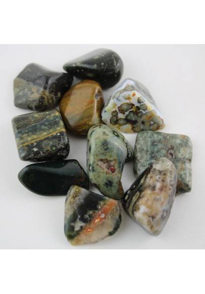 ORBICULAR OCEAN JASPER Tumbled Stone Chakra Crystal Crystal Healing Gift Idea-2