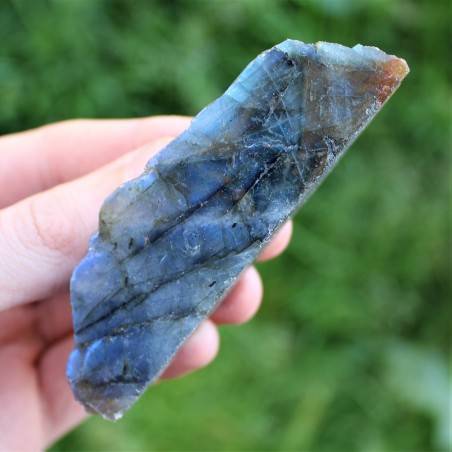 Good Piece of LABRADORITE smooth side Tumbled Gold Blue Crystal Healing Minerals-2
