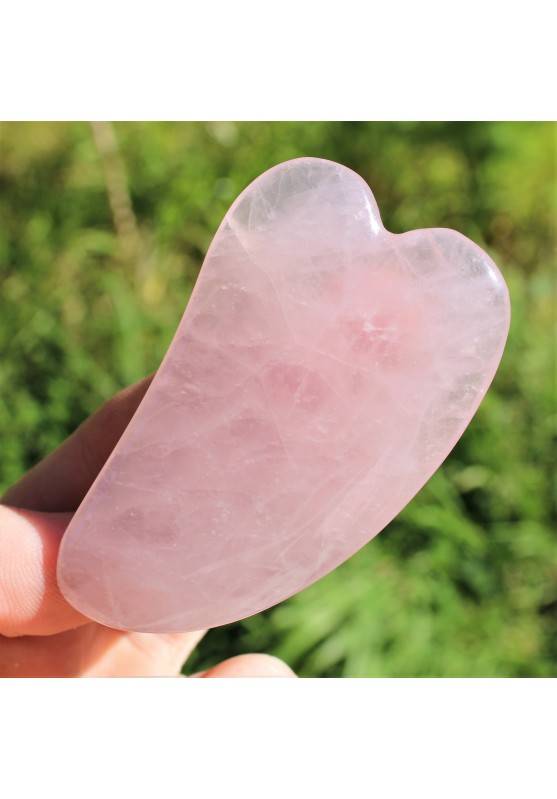 GUA SHA CUARZO Rosa minerales Terapia de Cristales masajista Chakra Reiki Zen A+-1