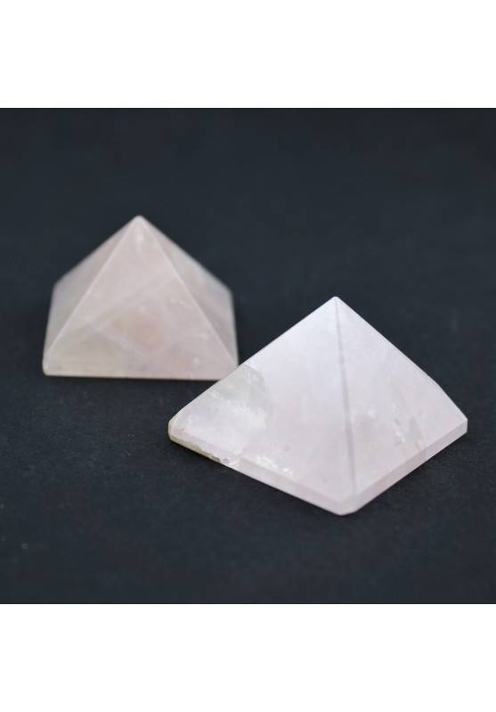 Pirámide CUARZO ROSA minerales Terapia de Cristales Colección Chakra Zen A+-1