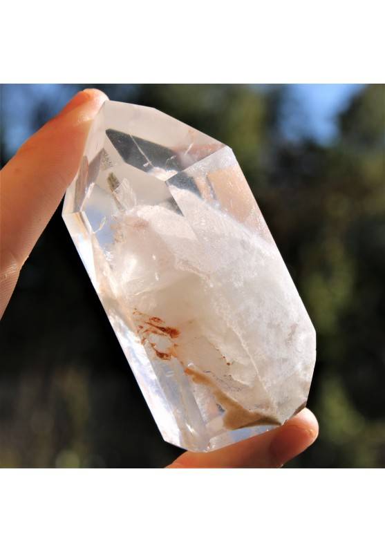 Punta CUARZO BLANCO Inclusiones Cristal de Roca Alta Calidad Chakra Reiki Zen A+-1
