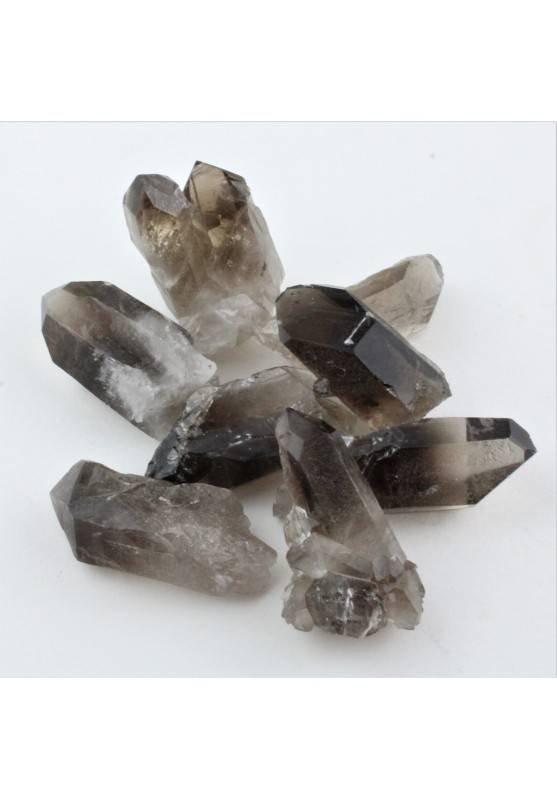 Punta de Cuarzo Ahumado Muy Puro Natural Minerales terapia de Cristales Chakra-1