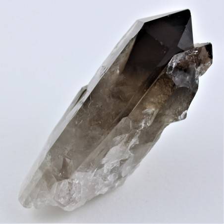 POINT Smokey Quartz Minerals Duble Crystal Healing Chakra Home Decor Reiki Zen-5