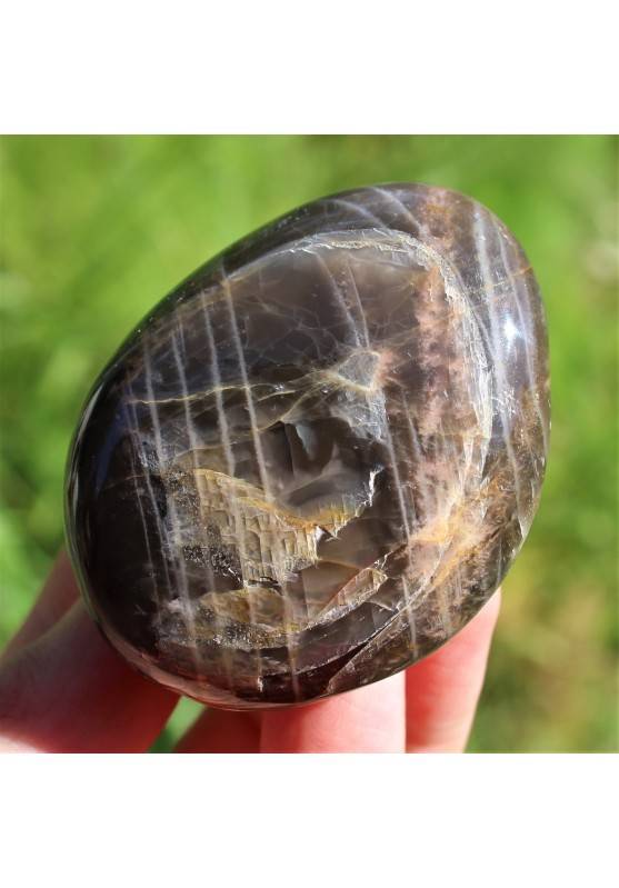 Black Moon Stone Black Adularia Tumbled Stone Home Decor Crystal Healing A+ 89g-1