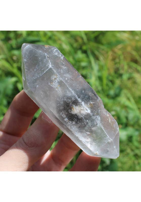 Minerales Punta Cuarzo Blanco Inclusiones Enhydro Terapia de Cristales Chakra A+-2