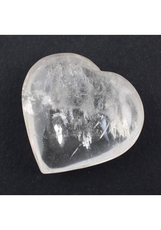 Minerales CORAZÓN Cuarzo Blanco inclusiones Rodado Terapia de Cristales Chakra-1