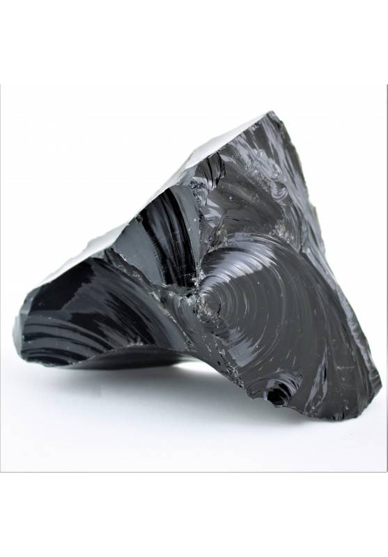 Minerals Black OBSIDIAN Flame Chunk Volcanic Crystal Healing Chakra Reiki Zen A+-2