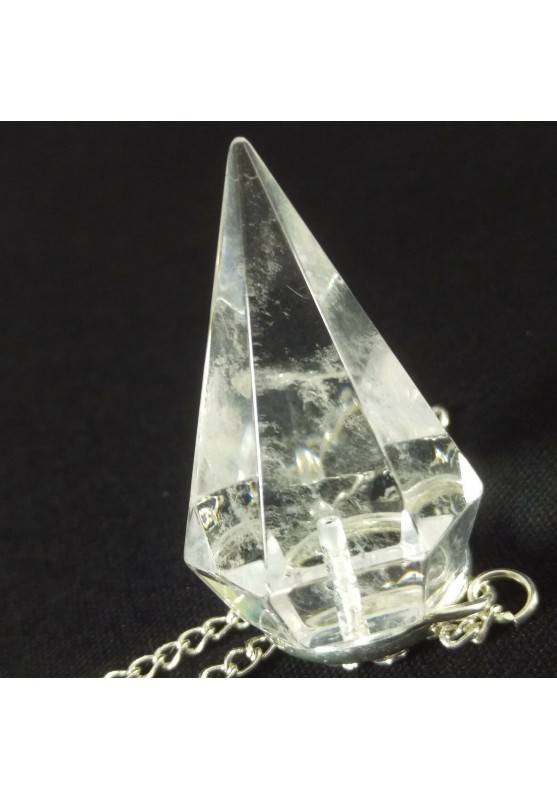 Pendule professionnel dans Quartz Hyalin Cristal de roche pendule Radiesthésie-1