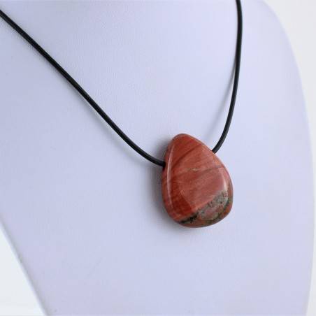 Pendant Bead in RED Jasper Necklace Crystal Healing Chakra A+-2