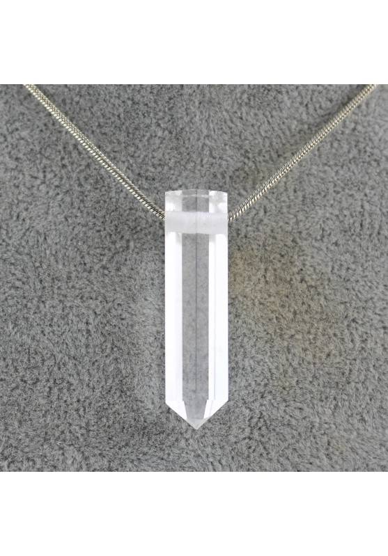 Colgante PUNTA de Cuarzo BLANCO Cristal de Roca COLLAR Cristaloterapia-1
