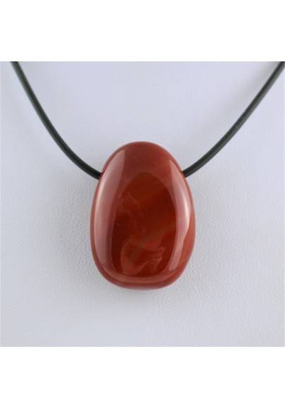 Pendant Bead in CARNELIAN Necklace Tumbled Crystal Healing Chakra Quality A+-1