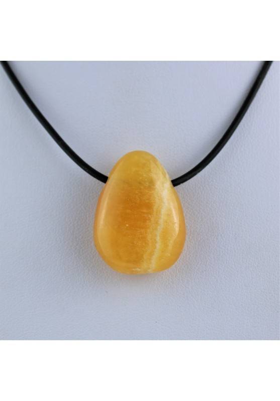 Pendentif Goutte dans Calcite orange aragonite cadeau zen pendentif charms colliers-1