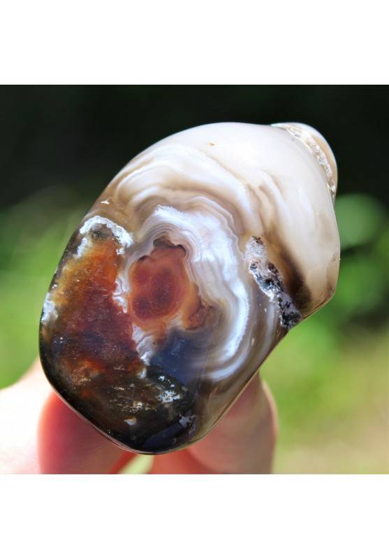 AGATE from Madagascar with fossilized water Enhydro Furniture Chakra Zen 32gr-1