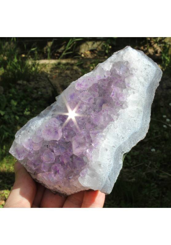 Hermosa Minerales Drusa Amatista Alta Calidad Chakra Reiki Zen 222gr-1