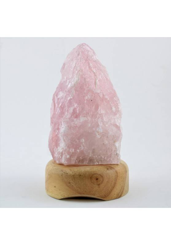 Lampada GRANDE in Quarzo Rosa Pura di Alta Qualità Minerali Arredamento Chakra-1