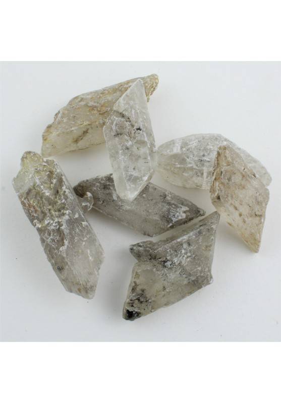 Minerales YESO en Bruto Bi-Terminado 12-40gr Piedra Colección Chakra Zen-1
