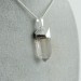 Pendant Hyaline Quartz on Silver Necklace Rock CRYSTAL PURE Point A+ Chakra-5