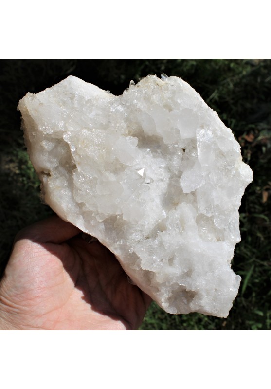 Big Druzy Hyaline Quartz Natural 1kg Rock CRYSTAL Double Crystallization A+