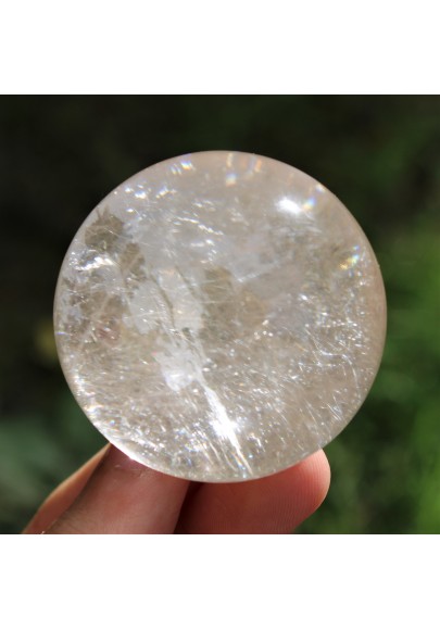 Sphere RUTILATED QUARTZ Optical Lodolite Crystal Healing Home Decor High Quality-1