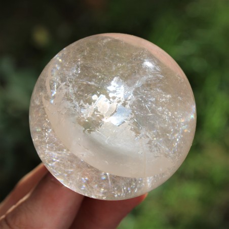 Sphere RUTILATED QUARTZ Optical Lodolite Crystal Healing Home Decor High Quality-2
