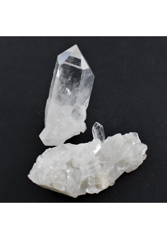 Grand Grouper de Quartz Hyalin PUR Cristal de roche 46-90g Cristal thérapie-1
