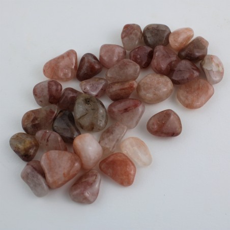 Red Fire HEMATOID QUARTZ Tumblestones Crystal Healing High Quality Chakra Reiki A+-1