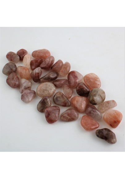 Red Fire HEMATOID QUARTZ Tumblestones Crystal Healing High Quality Chakra Reiki A+-2