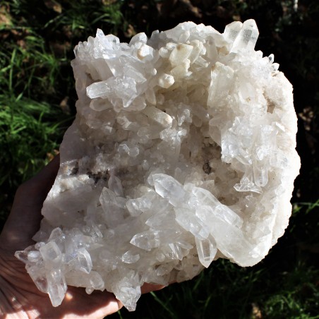 Grande Drusa Natural Hyaline Quartz 1904gr Rock Crystal Extra Quality A+-3