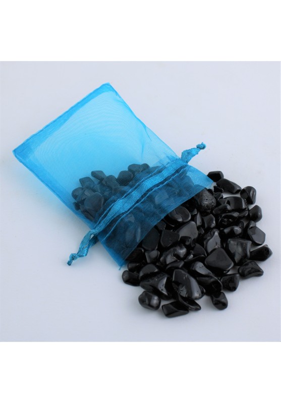 Bag 100 Grams Black Tourmaline Tumbled Stone Crystal Healing Minerals Chakra-1