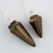 Professional Pendulum in TIGER'S EYE Divination Crystals Chakra High Quality-1