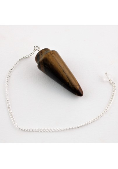 Professional Pendulum in TIGER'S EYE Divination Crystals Chakra High Quality-2