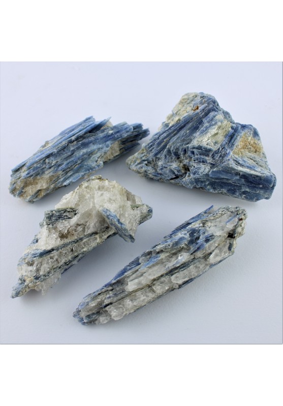 KIANITA en bruto con CUARZO 150-270 gr Colecciones Zen de minerales curativos con cristales-1