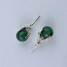 MALACHITE Stud Earrings High Quality Crystal Healing Chakra Jewelry Lobe Green-3