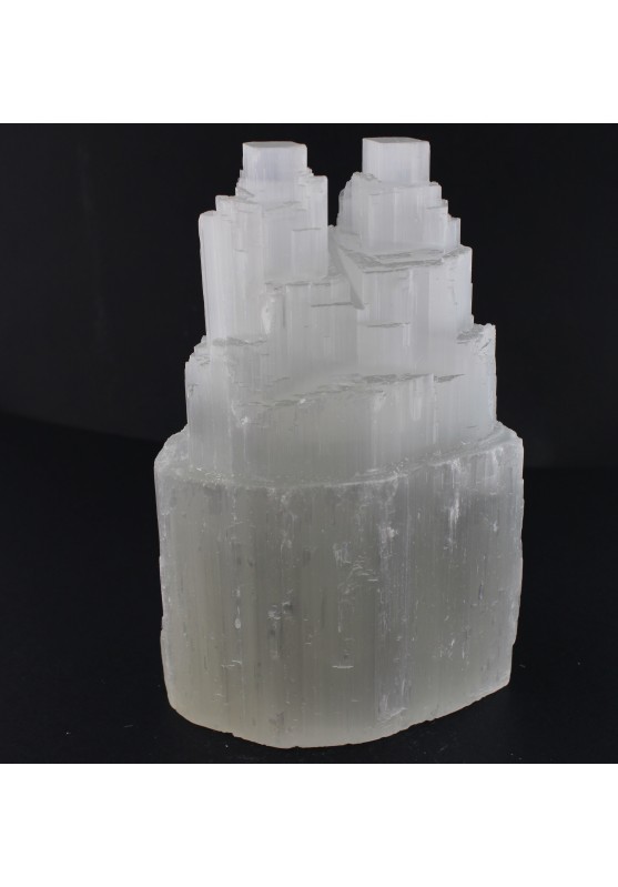 Lampada GRANDE in Selenite Grezza di Alta Qualità Minerali Arredamento Gesso-1