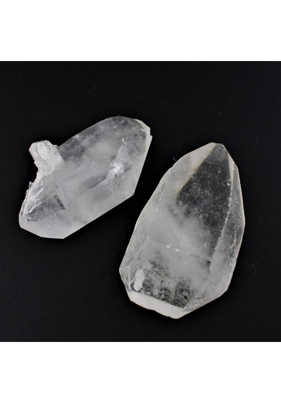 Cuarzo hialino biterminado Cristal de roca Cristaloterapia 123-150 gr-1