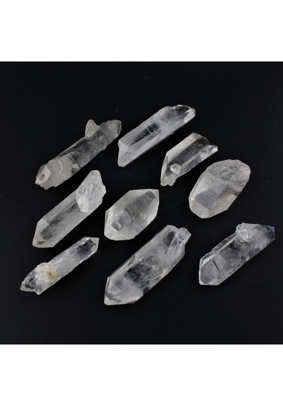 Biterminated Minerals Hyaline Quartz Rock Crystal Therapy Collectables 39-54 gr-1
