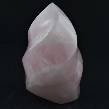Large Flame in Rose Quartz High Quality Chakra Crystal Healing Collectibles Zen-1