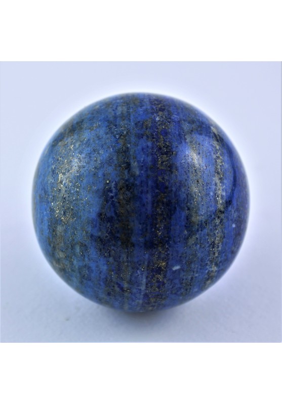 Bellissima Sfera di LAPISLAZZULI Minerali Blu Oro Cristalloterapia Arredamento-1