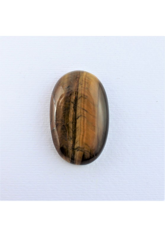 Tiger's Eye Cabochon Large Oval Macrame Pendant Crystal Healing Jewelry