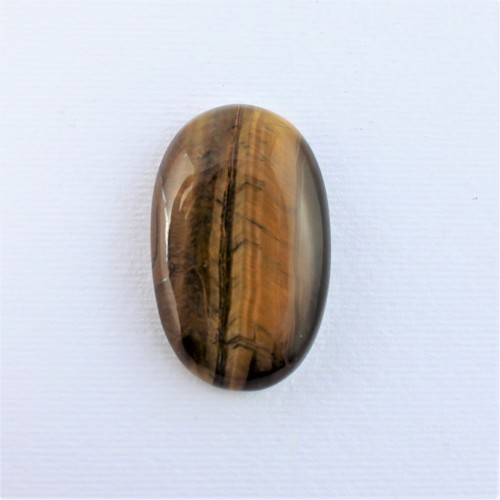 Tiger's Eye Cabochon Large Oval Macrame Pendant Crystal Healing Jewelry-1