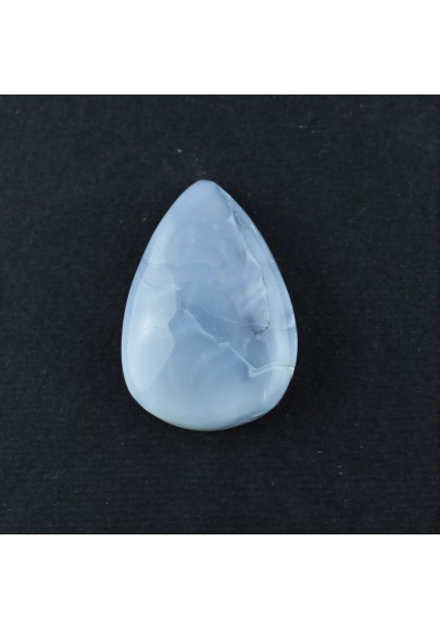 Cabochon Owyhee Blue Opal Drop Light Blue Macrame Jewelry Pendant Ring Reiki-1