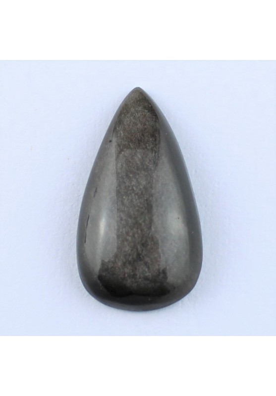 Cabochon Silver obsidian Drop Tumbled Macrame Jewels Pendant Costume jewelry-1